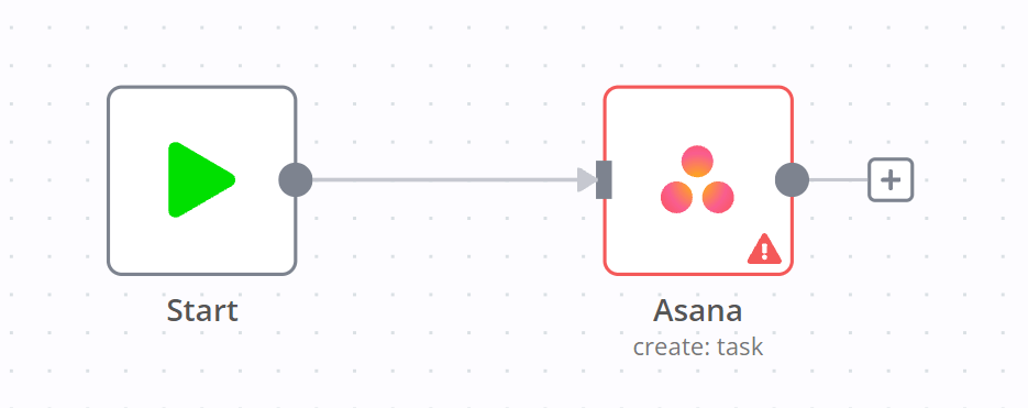Asana Create Task webflow