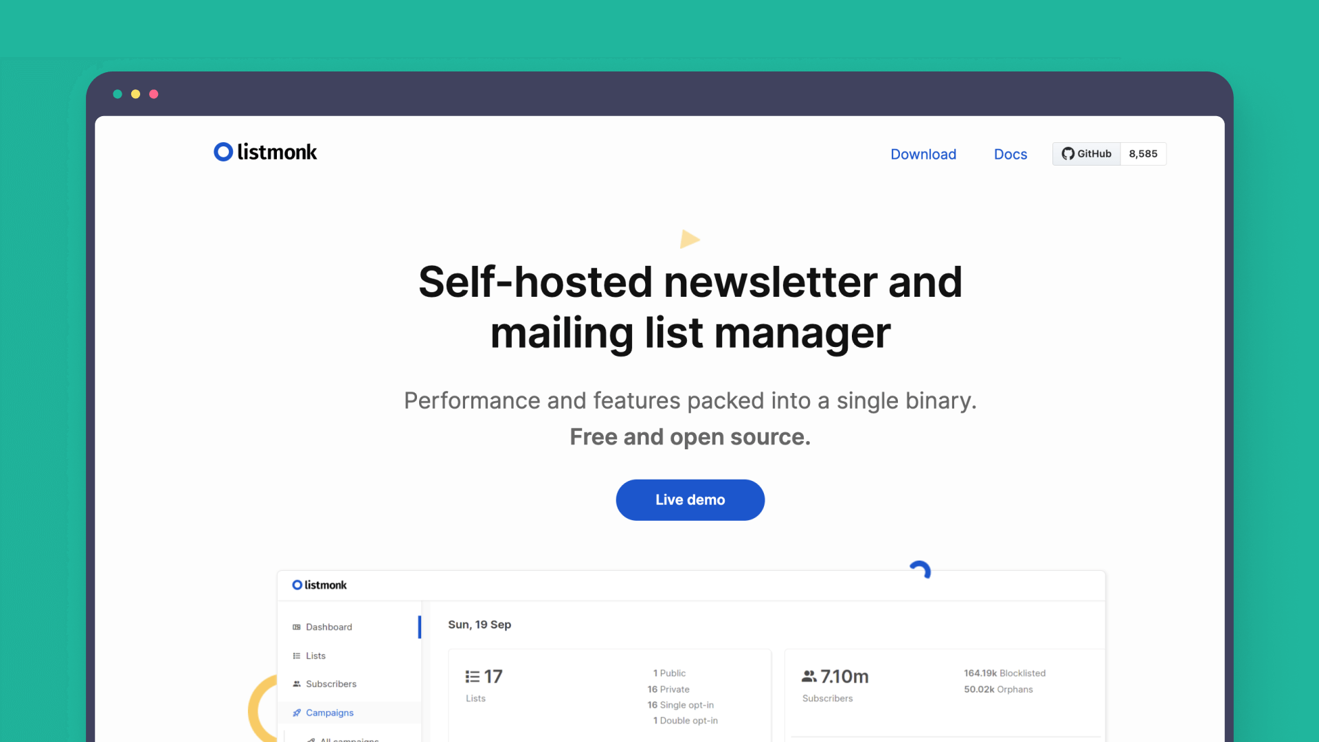 Listmonk open-source marketing tool