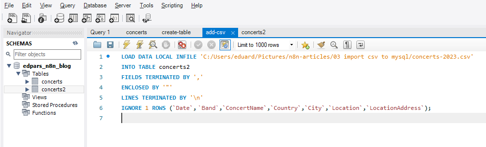 How To Import CSV Into MySQL Step By Step Techniques N N Blog