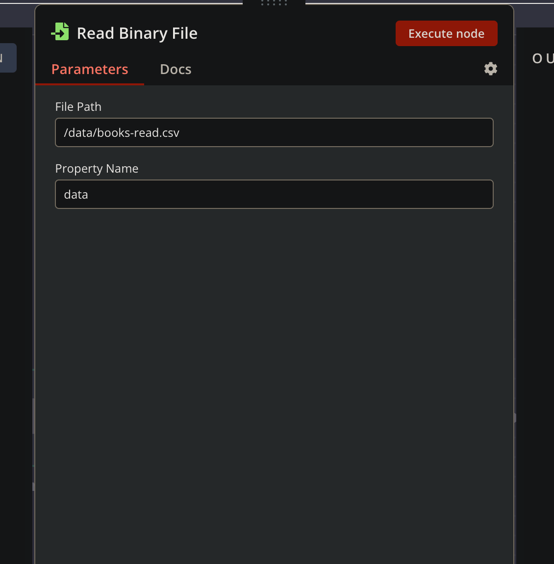 Define the file path for reading the binary file