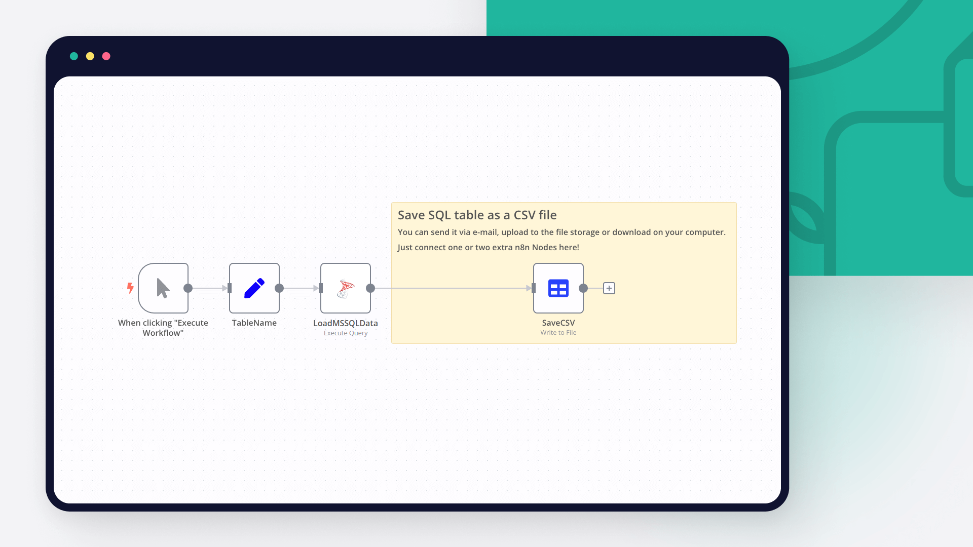 Ready set export Transform your SQL data into CSV n8n Blog