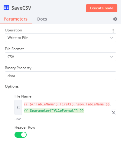 Assign CSV file name automatically