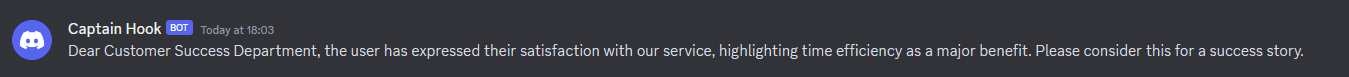 Example of the ChatGPT Discord bot message