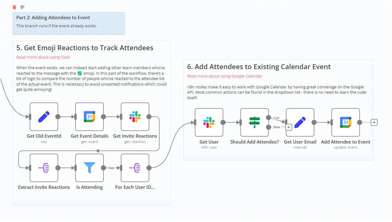 Organise an event using Slack, Google Calendar and AI